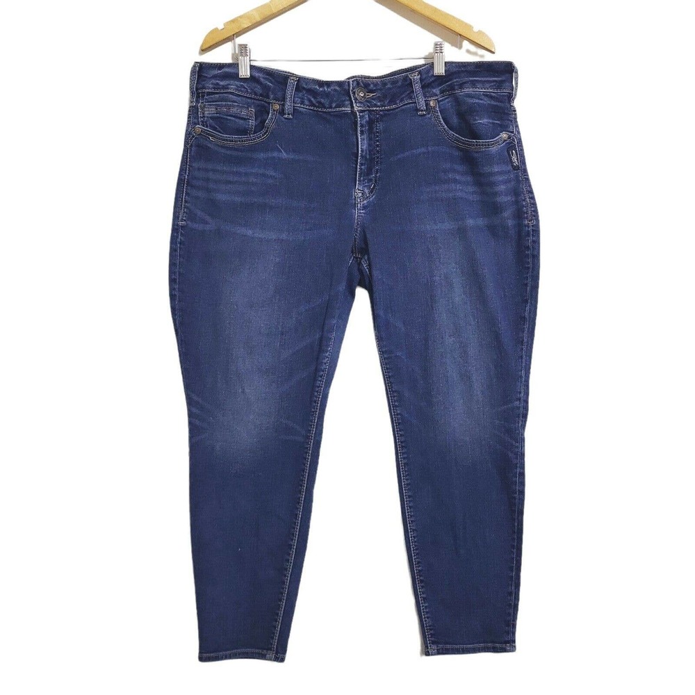 SILVER SUKI SURPLUS WOMEN’S DENIM PLUS SIZE JEANS SIZE‎ 22 (40X27) ANKLE SLIM